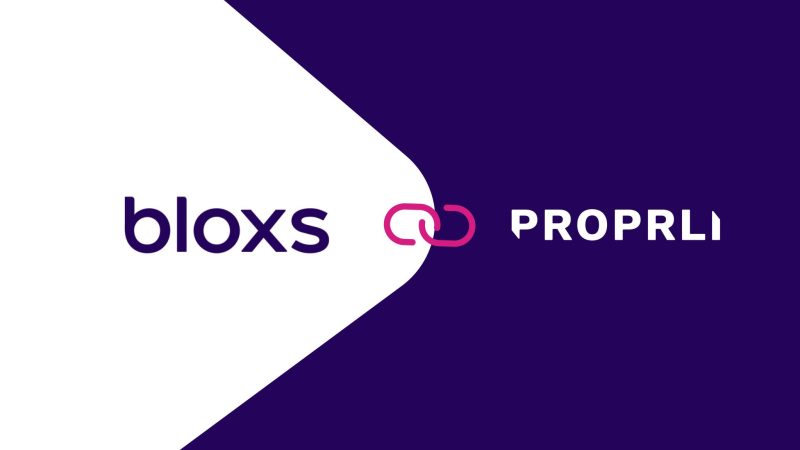 bloxs en proprli partnerschap logo