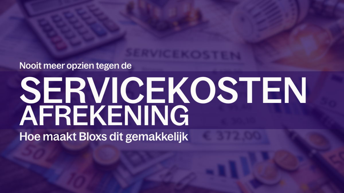 servicekosten afrekening in bloxs